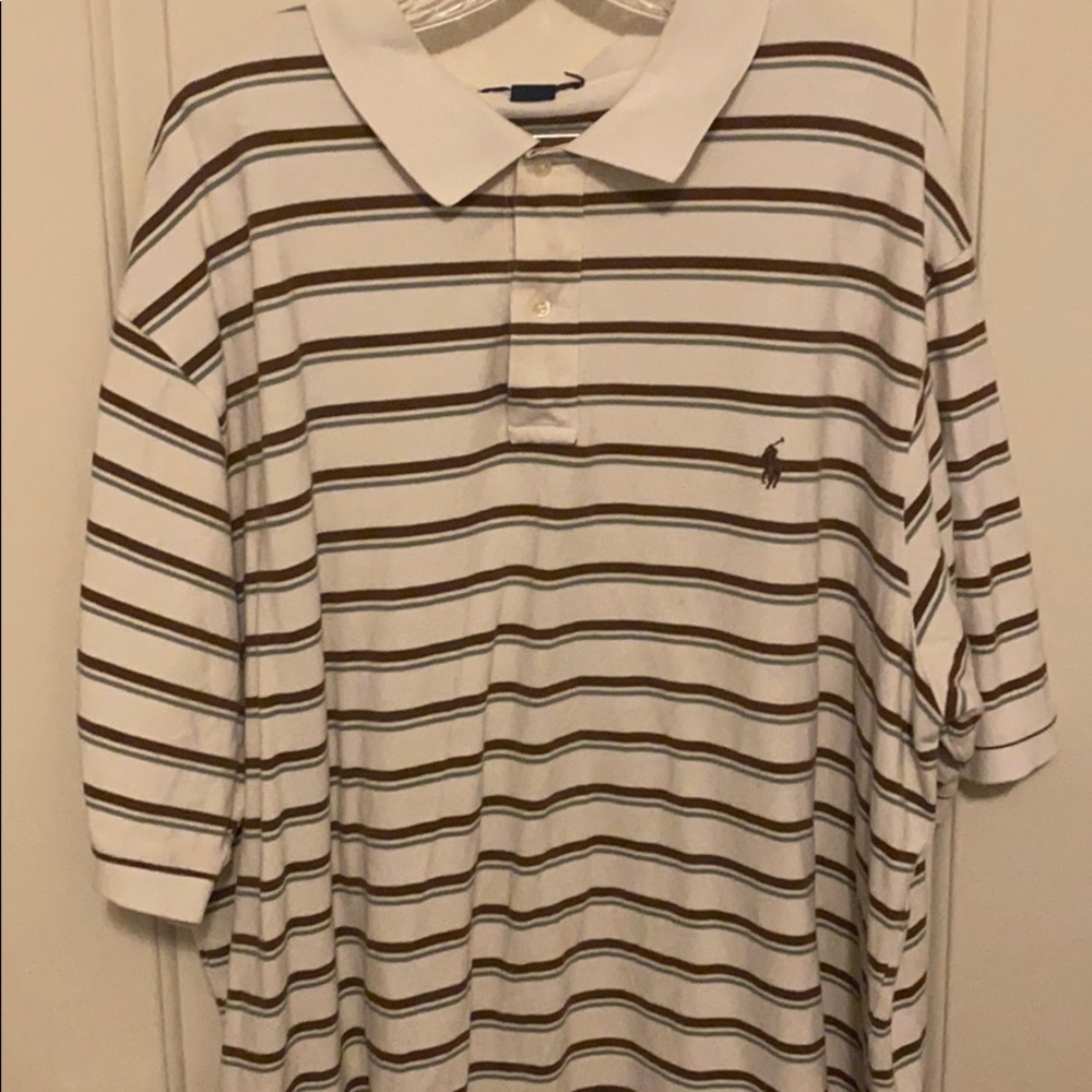 Men’s striped polo